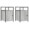 Mesas cabeceira 2 pcs 40x42x60cm deriv. madeira cinzento sonoma 2