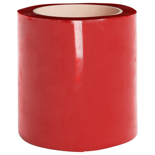 Tira de cortina para puertas PVC rojo 200x1.6 mm 10 m M 5