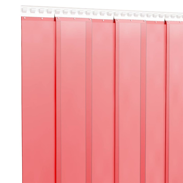 Tira de cortina para puertas PVC rojo 200x1.6 mm 50 m M 3