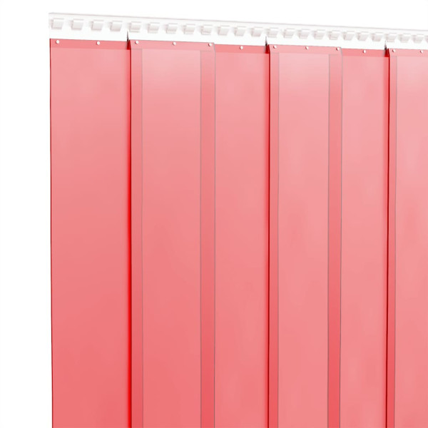 Cortina de porta 200 mm x 1.6 mm 25 m PVC vermelho M 3