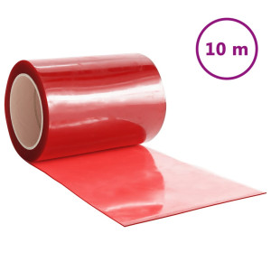 Cortina de porta 300 mm x 2.6 mm 10 m PVC vermelho H
