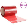 Tira de cortina para puertas PVC rojo 300x2.6 mm 10 m 2