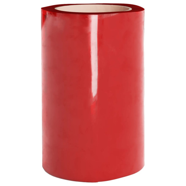 Tira de cortina para puertas PVC rojo 300x2.6 mm 10 m M 5