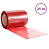 Cortina de porta 300 mm x 2.6 mm 25 m PVC vermelho 2
