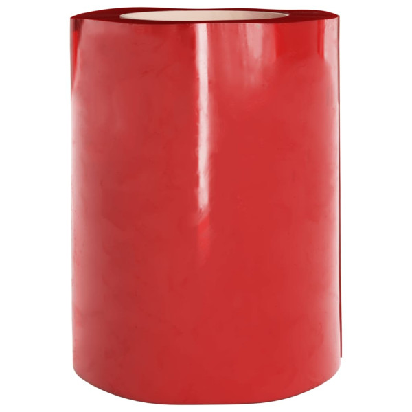 Tira de cortina para puertas PVC rojo 300x2.6 mm 25 m M 5
