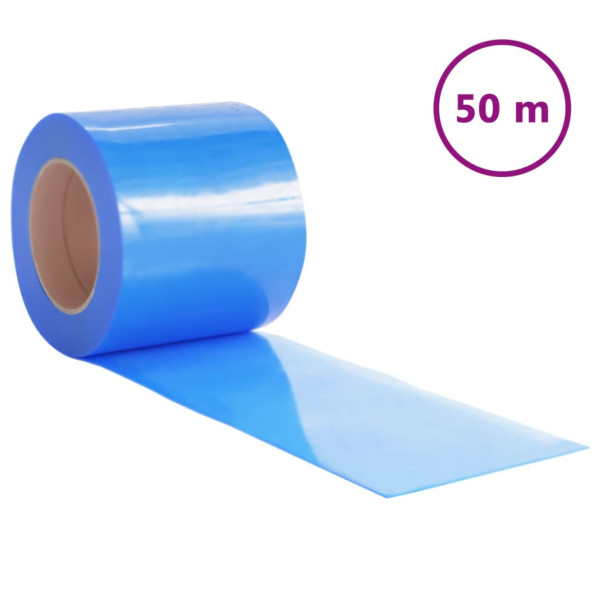 Cortina de porta 200 mm x 1.6 mm 50 m PVC azul M 2