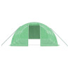 Invernadero con estructura de acero verde 16 m² 4x4x2 m 4