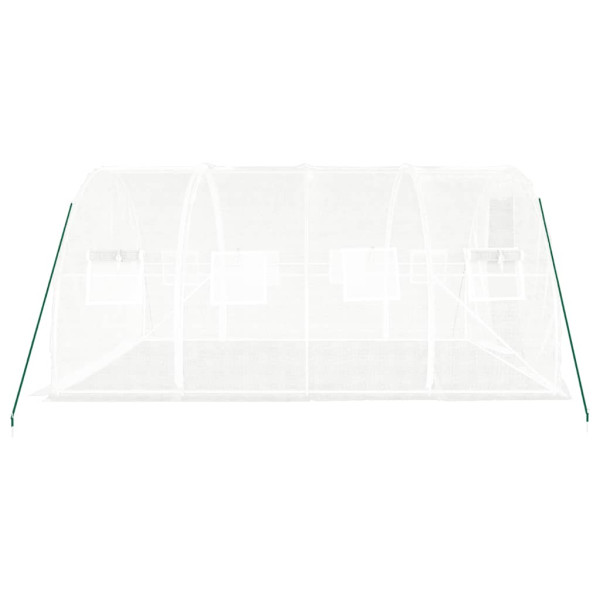 Estufa com estrutura de aço 12 m² 4x3x2 m branco M 5