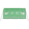 Invernadero con estructura de acero verde 8 m² 4x2x2 m 5