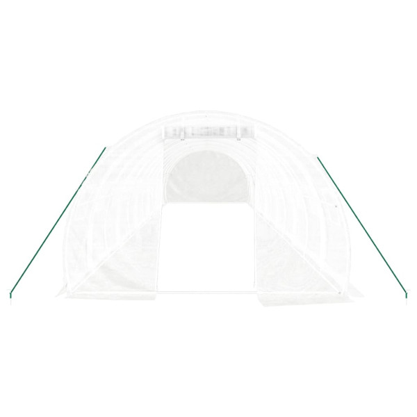 Estufa com estrutura de aço 36 m² 12x3x2 m branco M 4