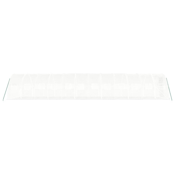 Estufa com estrutura de aço 36 m² 12x3x2 m branco M 5