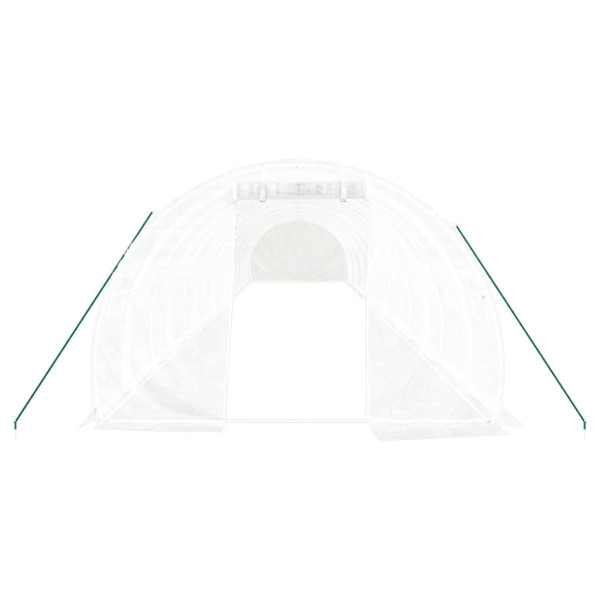 Estufa com estrutura de aço 48 m² 16x3x2 m branco M 4