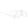 Invernadero con estructura de acero blanco 66 m² 22x3x2 m 2