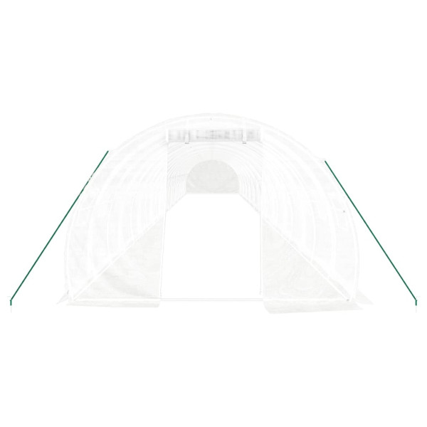 Estufa com estrutura de aço 66 m² 22x3x2 m branco M 4