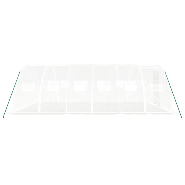 Estufa com estrutura de aço 24 m² 6x4x2 m branco M 5