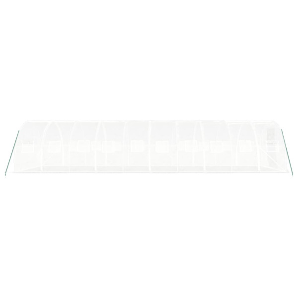 Estufa com estrutura de aço 30 m² 10x3x2 m branco M 5