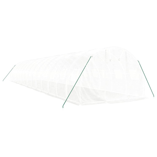 Estufa com estrutura de aço 42 m² 14x3x2 m branco M 3