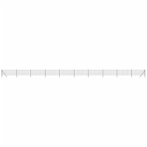 Cerca de alambre de acero galvanizado gris antracita 0.8x25 m H