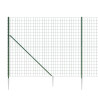Cerca de alambre con pinchos de anclaje verde 1.4x10 m 4