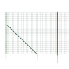 Cerca de alambre con pinchos de anclaje verde 2x10 m 4