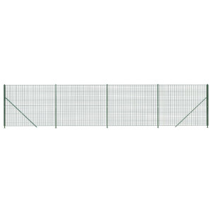Cerca de malha de arame com flange 1.6x10 m verde H