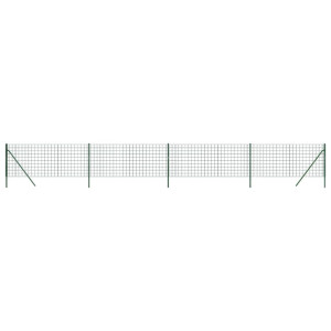Cerca de alambre de acero galvanizado verde 1x10 m H