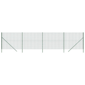 Cerca de malha de arame 1.4x10 m aço galvanizado verde H