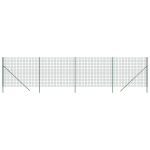 Cerca de malha de arame 1.6x10 m aço galvanizado verde H