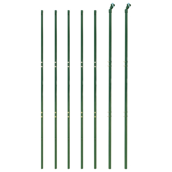 Cerca de alambre de acero galvanizado verde 2x10 m M 3