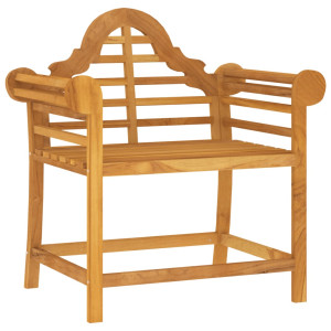 Silla de jardín madera maciza de teca 88x60x92 cm H