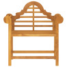 Silla de jardín madera maciza de teca 88x60x92 cm 3