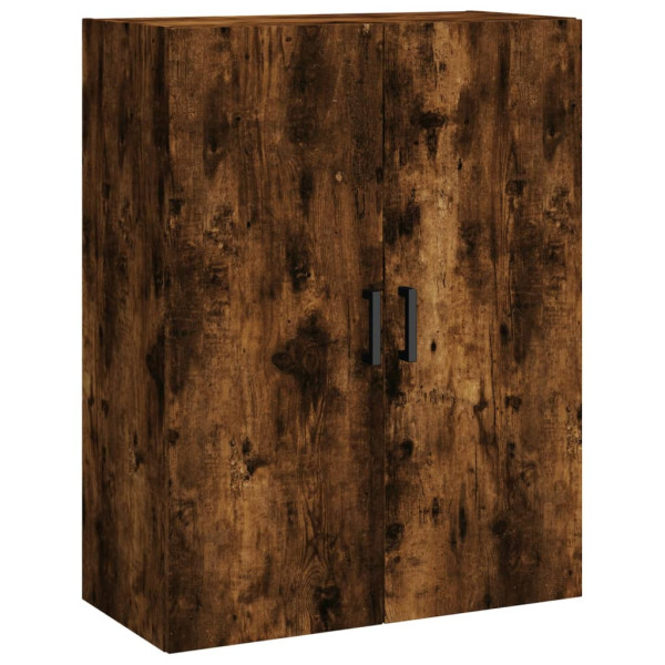 Armario de pared roble ahumado 69.5x34x90 cm M 2
