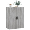 Armario de pared gris Sonoma 69.5x34x90 cm 4