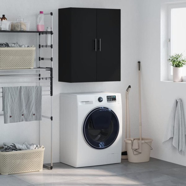 Armario de pared negro 69.5x34x90 cm D