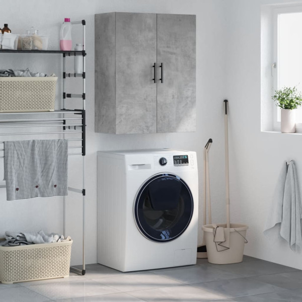 Armario de pared gris hormigón 69.5x34x90 cm D