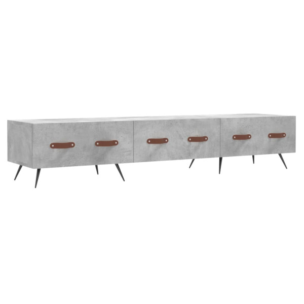 Mueble para TV madera de ingeniería gris hormigón 150x36x30 cm M 2