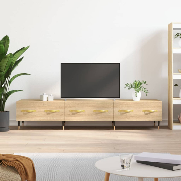 Mueble de TV madera de ingeniería roble Sonoma 150x36x30 cm D