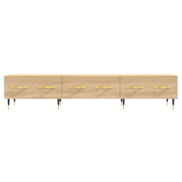 Mueble de TV madera de ingeniería roble Sonoma 150x36x30 cm M 5