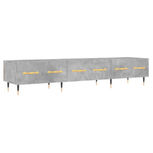 Mueble para TV madera de ingeniería gris hormigón 150x36x30 cm H