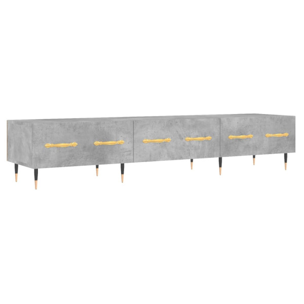 Mueble para TV madera de ingeniería gris hormigón 150x36x30 cm M 2