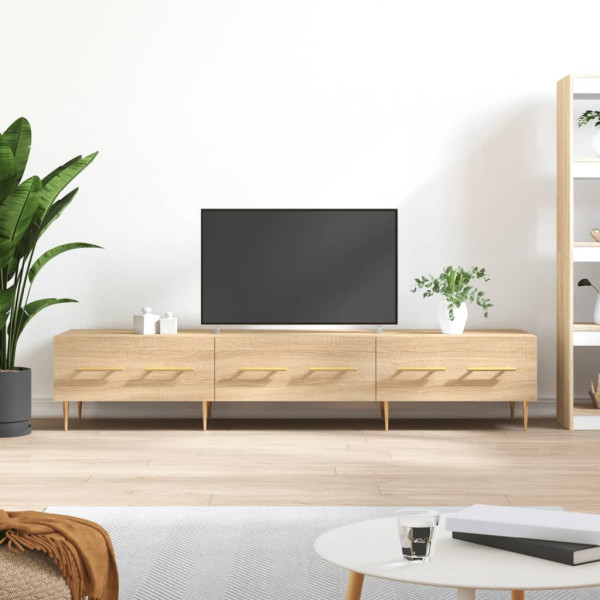 Mueble de TV madera de ingeniería roble Sonoma 150x36x30 cm D
