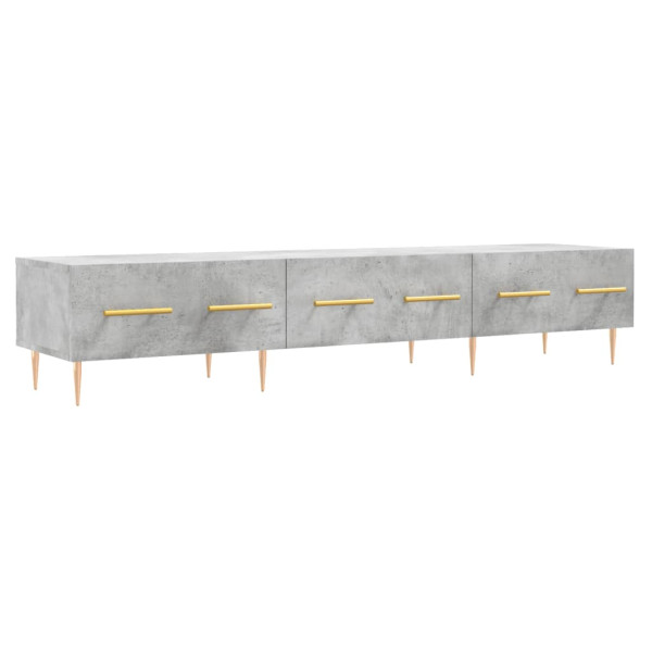 Móveis para TV madeira de engenharia cinza concreto 150x36x30 cm M 2