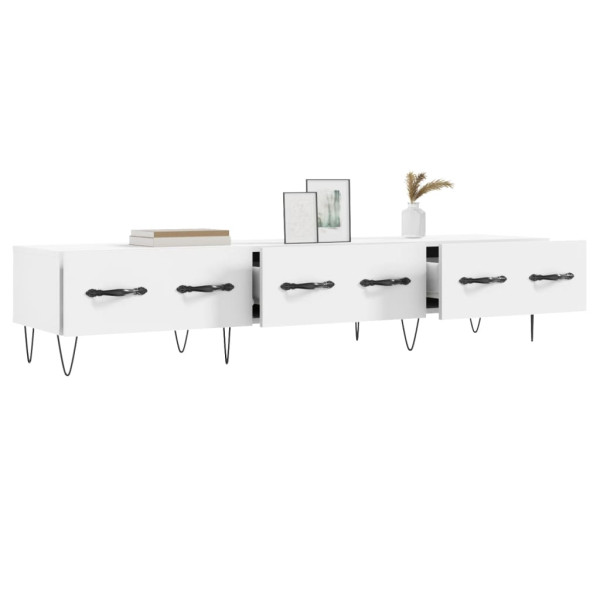 Móvel de TV 150x36x30 cm derivados de madeira branco M 4