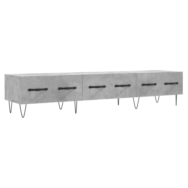 Mueble para TV madera de ingeniería gris hormigón 150x36x30 cm M 2