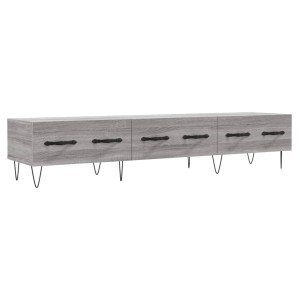 Mueble de TV madera de ingeniería gris Sonoma 150x36x30 cm H