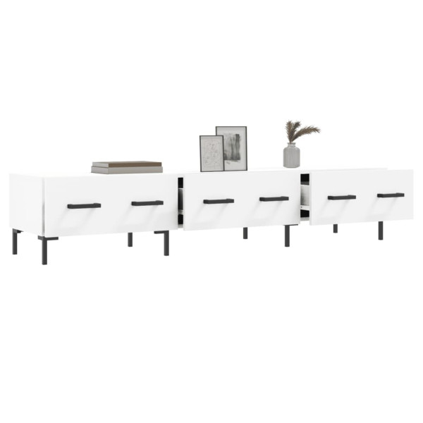 Móvel de TV 150x36x30 cm derivados de madeira branco M 4