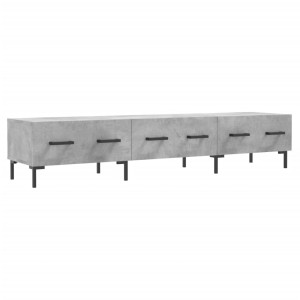 Mueble para TV madera de ingeniería gris hormigón 150x36x30 cm H