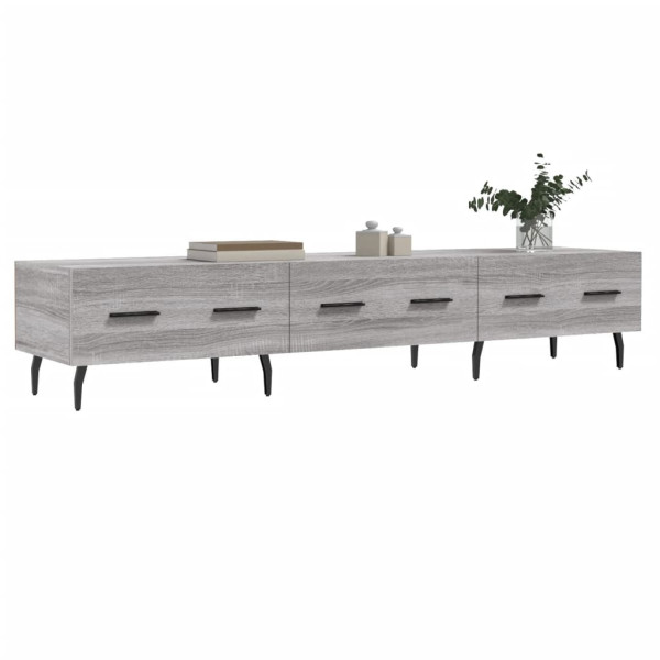 Mueble de TV madera de ingeniería gris Sonoma 150x36x30 cm M 3