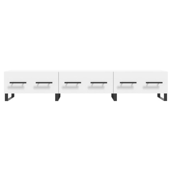 Mueble de TV madera de ingeniería blanco 150x36x30 cm M 5