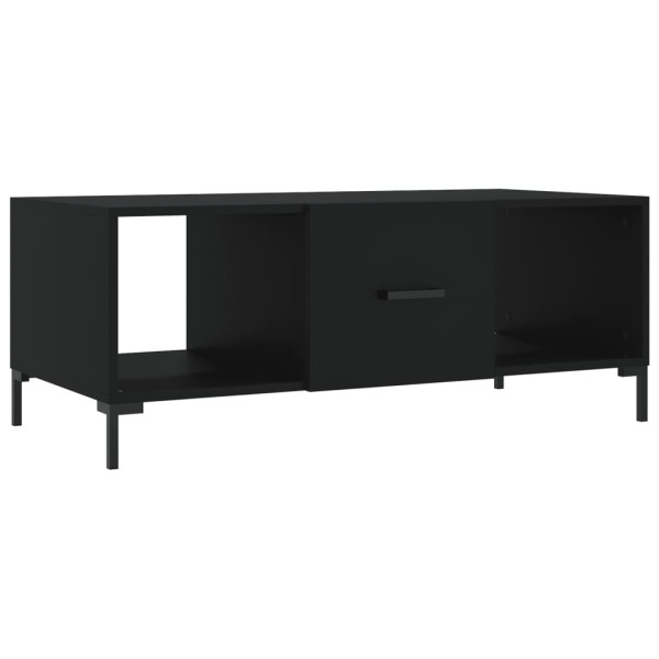 Mesa de centro madera contrachapada negro 102x50x40 cm M 2